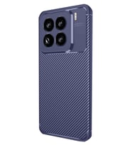 Mi 15 Pro Kılıf Auto Focus Karbon Kapak - Lacivert
