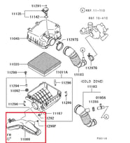 MITSUBISHI L200- PICK UP- 06/15; HAVA FİLTRE KUTUSU ALT GİRİŞ BORUSU (ORİJİNAL) 1505A131T 140-4408