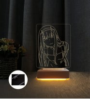 Anime Darling Led Lamba Zero Two 3d Lamba Anime Figür Masa Lambası Kişiye Özel Hediye İsimli Lamba