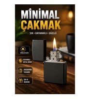 Minimal Mat Metal Çakmak Şık Tasarım Dayanıklı Gövde