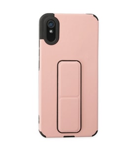 Xiaomi Redmi 9a Kılıf Mega Standlı Silikon - Pudra