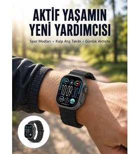 Northcity AMOLED Ultra Akıllı Saat 49mm - 15 Günlük Pil Ömrü ve Bluetooth Arama Özellikli Yeni Nesil