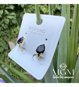 Xuping Taşlı Su Damlası Küpe