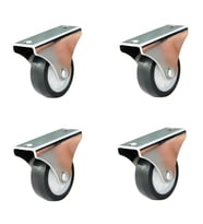4 Adet Hts Sabit Tablalı Mobilya Tekeri Tekerlek Çap : 40 mm Kod : 114