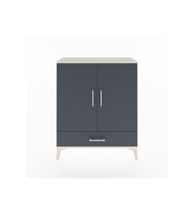 Arges Şifonyer 2 Raflı Tek Çekmeceli 2 Kapaklı 88x30x106 Aytaşı-Antrasit
