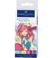 Faber-Castell 'Pitt Artist Pen Manga 6Lı Set, Shôjo