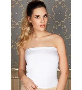 Amora Secret Pamuklu Askısız Straplez T-shirt