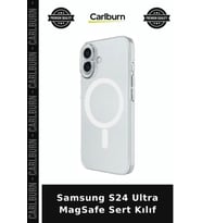 Samsung S24 Ultra MagSafe Sert Kılıf Cep Akıllı Cihaz Kapak