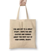 Happy First Day Of School Quotes 2021 BACK TO SCHOOL Bez Çanta Uzun Saplı