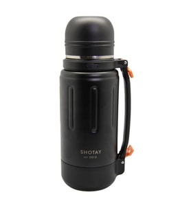 Shotay Durable Çelik Termos Matara 1500Ml Siyah