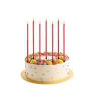 Kırmızı Mum 6 lı 20 cm