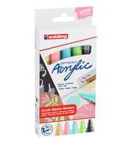 Edding Akrilik Markör Kalem Seti 5Li Pastel