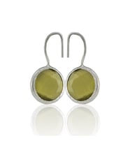 Kadir Jewellery Gümüş Kaplama Kadın Taşlı Küpe -El İşçiliği Ve Hipoalerjenik Küpe