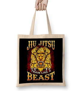 Jiu Jitsu Train Like a Beast Brazilian BJJ MMA Bez Çanta Uzun Saplı