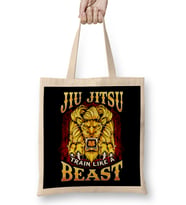 Jiu Jitsu Train Like a Beast Brazilian BJJ MMA Bez Çanta Uzun Saplı