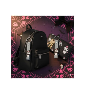 Kuromi & Hello Kitty Lisanslı Silikon Çanta Süsü Anahtarlık