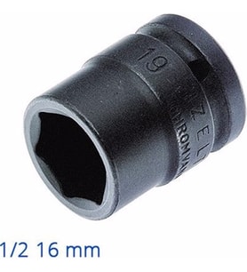 İZELTAŞ ALTI KÖŞE HAVALI LOKMA ANAHTAR 16 MM 1/2'' (Karışık)