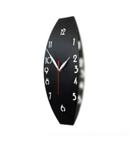 3D Minimalist Metal Duvar Saati (Siyah)