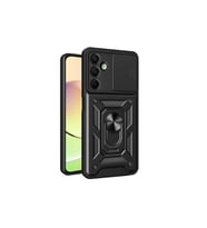 Samsung Galaxy A16 5g Kılıf Pars Lens Yüzüklü Silikon - Siyah