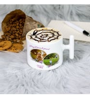 Hayat Seninle Güzel Fotoğraflı Latte Fincanı