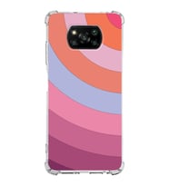 Xiaomi Poco X3 Köşe Korumalı Antişok Kapak Renk Cümbüşü Tasarımlı Şeffaf Silikon Kılıf