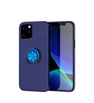 Apple İphone 12 Kılıf Range Yüzüklü Silikon - Mavi