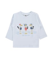 Civil Baby Leylek Baskılı 6-18 Ay Sweatshirt - Lacivert