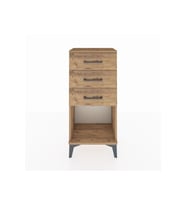 Arges Komodin 3 Çekmeceli 44x30x96 Çam-Çam