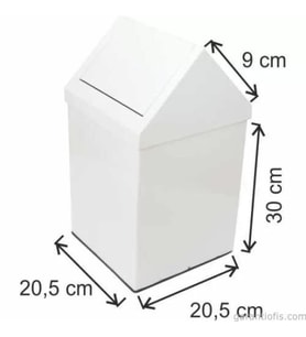 Garanti Metal 1313 Çatı Kapaklı Çöp Kovası (11 Litre)