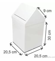 Garanti Metal 1313 Çatı Kapaklı Çöp Kovası (11 Litre)