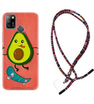 INFINIX Smart 4 5 6 Zero 8 S5 Pro Kılıf Boyun Asklı Rasta Silikon Avokado Skate 1741