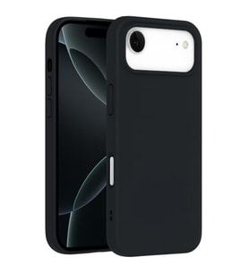 Coverzone iPhone 17 ?le Uyumlu K?l?f Z-Mara Lansman Vieri Tam Koruma Arka Kapak Kamera Koruma �?k?nt?l? P�r�zs�z Y�zey Siyah