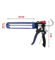 WORKPRO WP224001 230mm Ağır Hizmet Tipi Metal Silikon/Mastik Tabancası