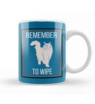 REMEMBER TO WIPE CAT Kupa Bardak Porselen