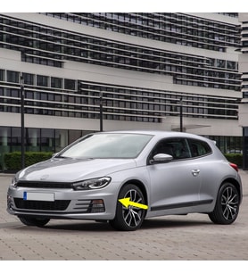 VW Scirocco 2015-2018 Sol Ön Çamurluk Davlumbaz Kapağı 1K8805413