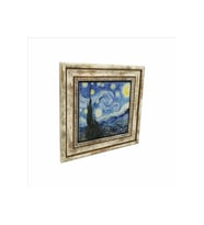 Yıldızlı Gece (Vincent Van Gogh, 1889) Baskılı Taş Tablo 25X25