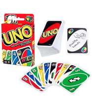 Uno Oyun Aile Oyunu Set 112 Adet Uno Kart Oyunu (Kırmızı)