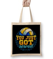 You Just Got Served Volleyball Player Serve Pun Bez Çanta Uzun Saplı