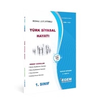 Egem Eğitim Yayınları Türk Siyasal Hayatı Konu Anlatımlı Soru Bankası Bahar Dönemi(2. Yarıyıl) (Çok Renkli)
