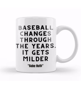 Babe Ruth Quotes Baseball Kupa Bardak Porselen