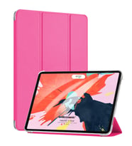 Microsonic Apple iPad Pro 12.9`` 2022 6. Nesil Kılıf (A2436-A2764-A2437-A2766) Slim Translucent Back Smart Cover Pembe