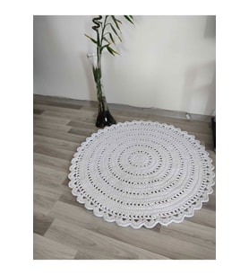 %100 El Örgüsü Balkon/kapı Önü Yanma Paspas (STD)