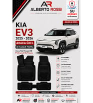 KIA EV3 2025 - 2026 Araca Özel Kauçuk 3D Profesyonel Oto Paspası