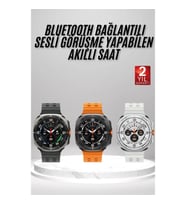 Mey İthalat® Akıllı Saat Amoled Ekran Bluetooth Bağlantılı Sağlık Takibi GPS Uyumlu