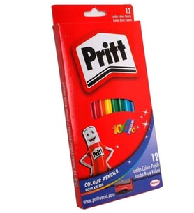 Pritt Üçgen Jumbo Kuru Boya Kalemi 12Li