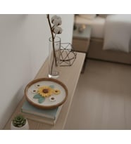 Mumelia Candles Baharın Nefesleri - Doğal Soya Akasya Tabak Tasarım Dekoratif Mum