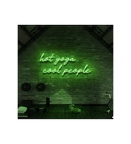 Hot Yoga Cool People Yazılı Neon Tabela