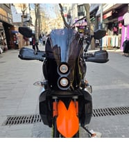 MOTOCAM KTM 950-990 Adventure KİT RALLY Ön Cam 2006-2013 Model 51cm Siyah Renkli 4mm