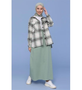 Beli Bağlamalı Cepli Spor Etek - 00152.100 - Çağla Yeşili