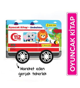 Oyuncak Kitap – Ambulans (Gerçek Tekerlekli)
